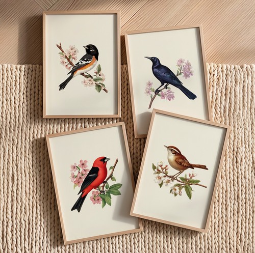 Set vintage british - vintage, bird