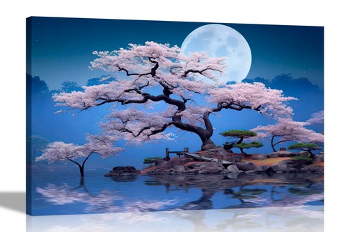 Pink tree night sky - sky, full