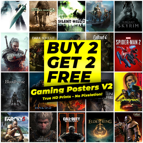 Gaming posters video game - v2,