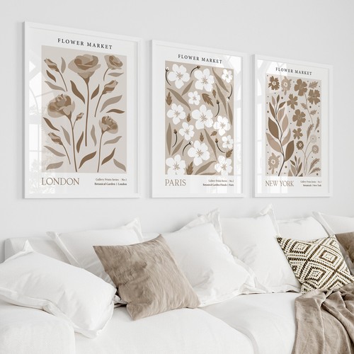 Beige brown botanical neutral - beige,