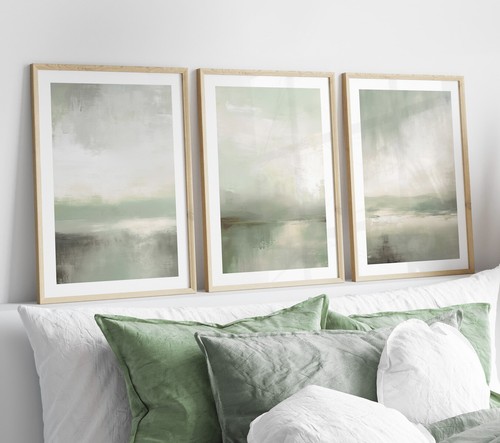 Set sage green - set, of