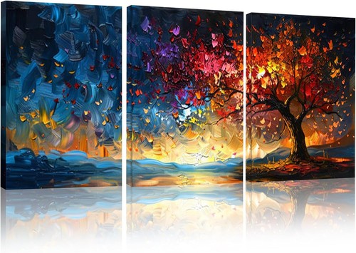 Tree life wall art set - art, 3