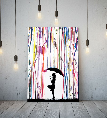 Banksy coloured rain - coloured,