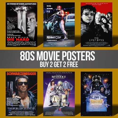 80s movie posters wall art - posters,