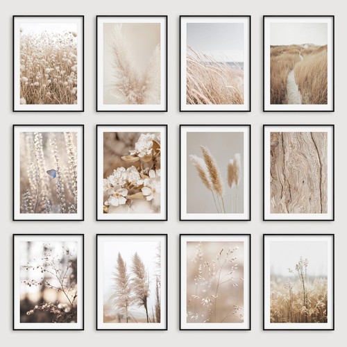 Beige botanical wall art - botanical,