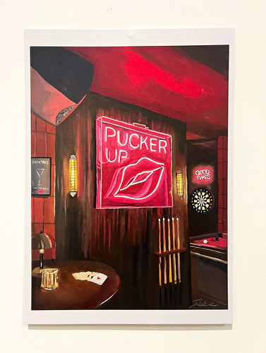 Pucker oil painting a4 - painting,