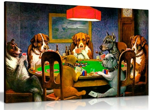 Pokers dogs playing cards - pokers,
