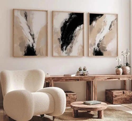 Set black beige neutral - black,