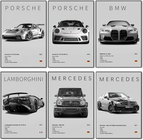 Pcs supercar wall - 6,