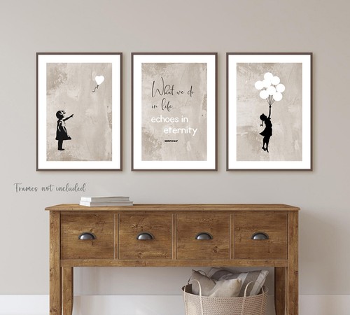 Set banksy wall - 3, quote