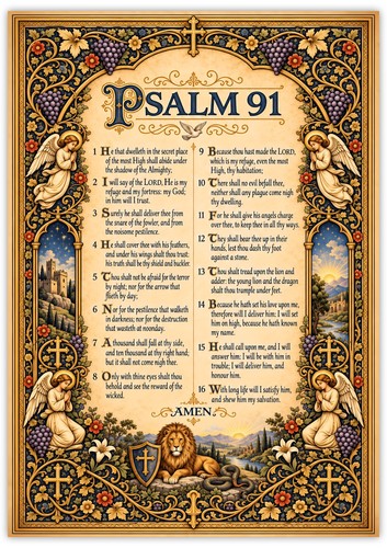 Psalm poster christian - poster,