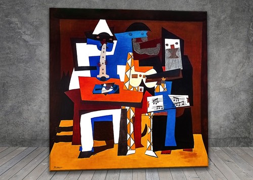 Pablo picasso three musicians - three,