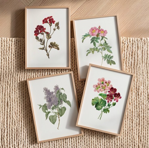 Set vintage flower - vintage,