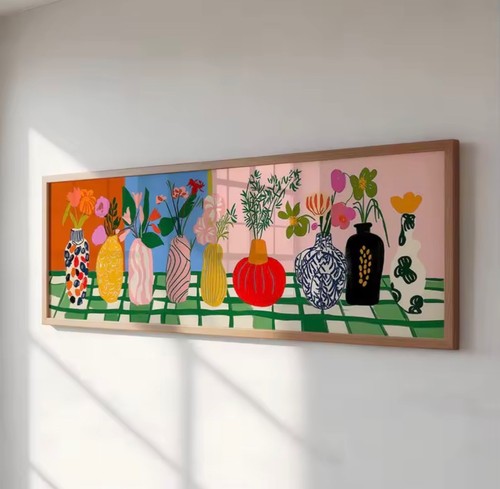 Matisse style floral canvas - style,
