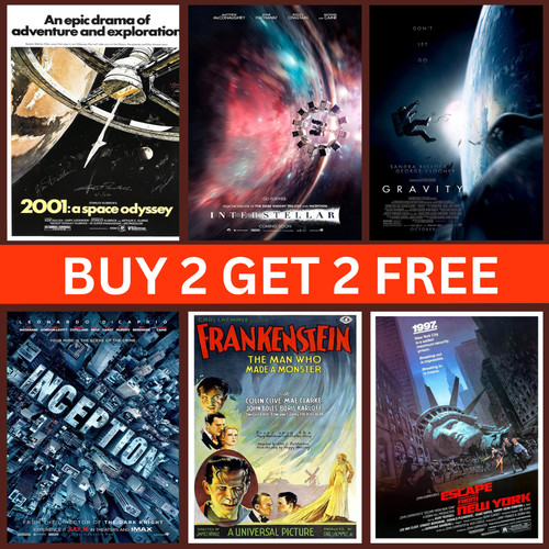 Sci movie prints - prints, classic