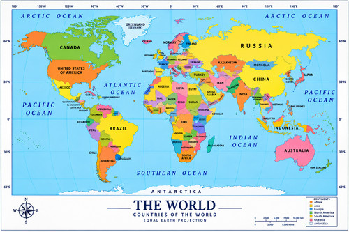 Equal earth countries - equal, the