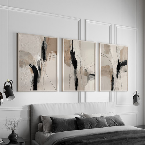 Set beige black - set, of