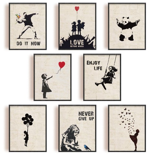 Set banksy wall - 9, prints