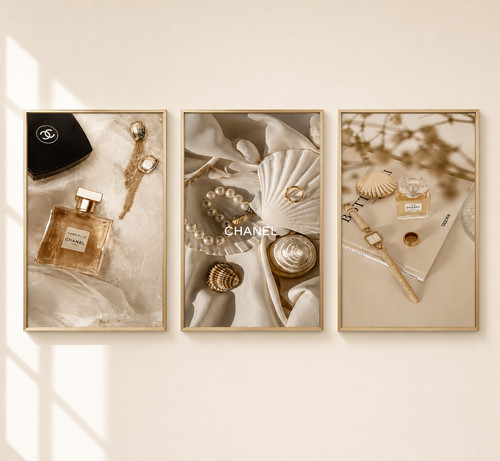 Chanel neutral wall - art, 3