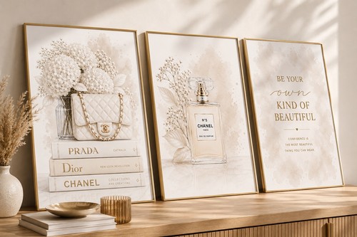 Set fashion art prints - set, 3