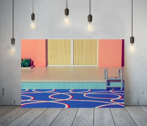 Hockney style framed - hockney,