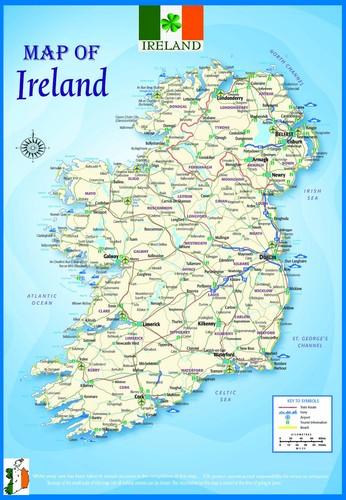 Ireland map geographical - ireland,