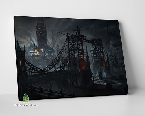 Futuristic steampunk city - futuristic,
