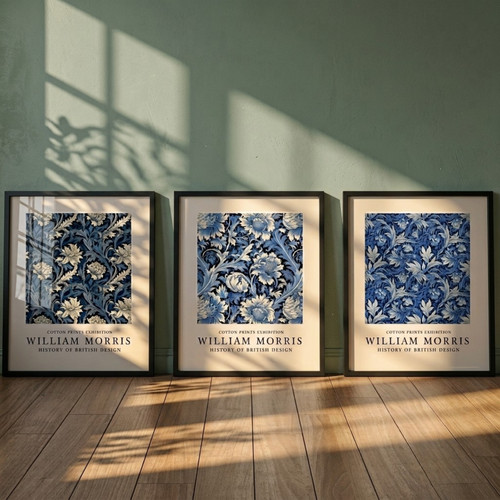 Set william morris blue - 3,